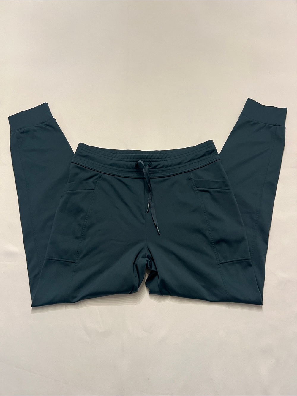 Dark Teal Drawstring Jogger Pants w/ Pockets Size Womens Small Like New
